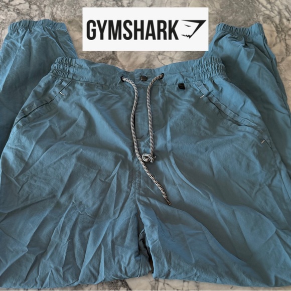 Gymshark Pants - Gymshark Blue Track Pants